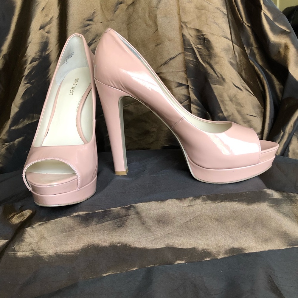 Nine West Nude Open Toe Heel - Picture 1 of 4